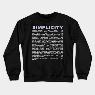 simplicity Crewneck Sweatshirt